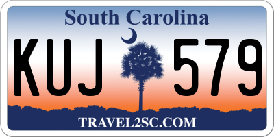 SC license plate KUJ579