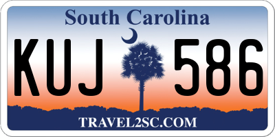 SC license plate KUJ586