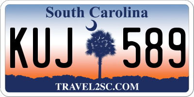 SC license plate KUJ589