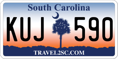 SC license plate KUJ590
