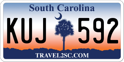 SC license plate KUJ592