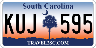 SC license plate KUJ595