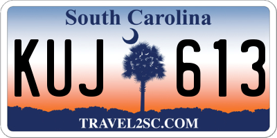 SC license plate KUJ613