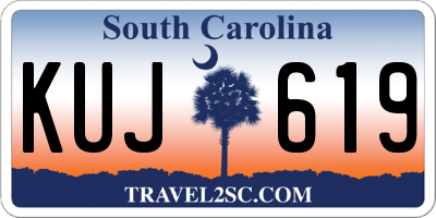 SC license plate KUJ619