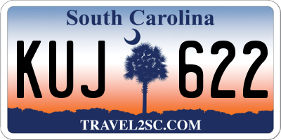SC license plate KUJ622