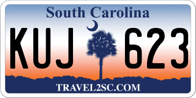 SC license plate KUJ623