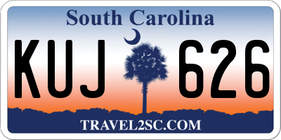 SC license plate KUJ626