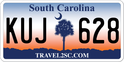 SC license plate KUJ628