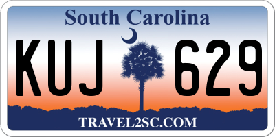 SC license plate KUJ629
