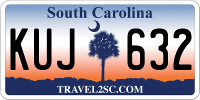 SC license plate KUJ632