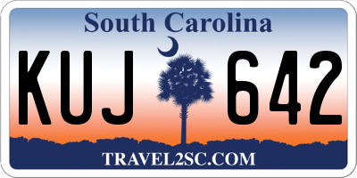 SC license plate KUJ642