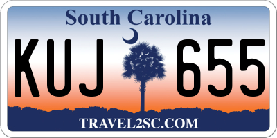 SC license plate KUJ655