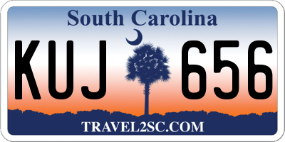 SC license plate KUJ656