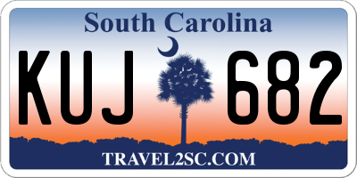 SC license plate KUJ682