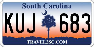 SC license plate KUJ683