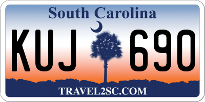 SC license plate KUJ690