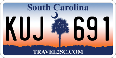 SC license plate KUJ691