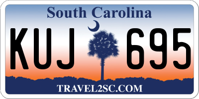 SC license plate KUJ695