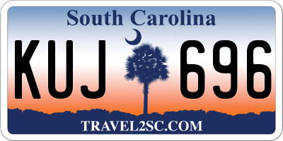 SC license plate KUJ696