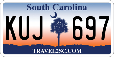 SC license plate KUJ697