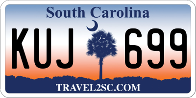 SC license plate KUJ699