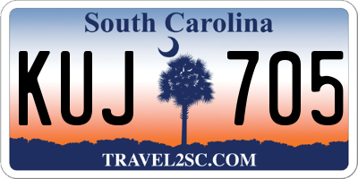 SC license plate KUJ705