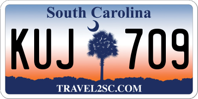 SC license plate KUJ709