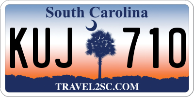 SC license plate KUJ710