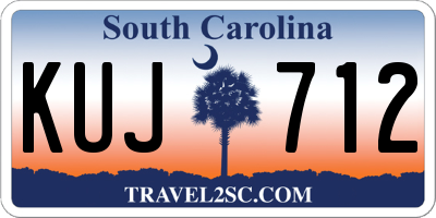 SC license plate KUJ712