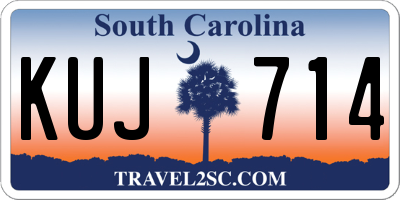 SC license plate KUJ714
