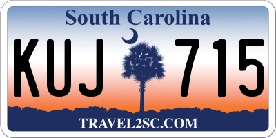 SC license plate KUJ715
