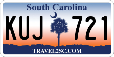 SC license plate KUJ721