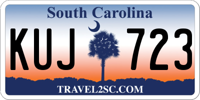 SC license plate KUJ723