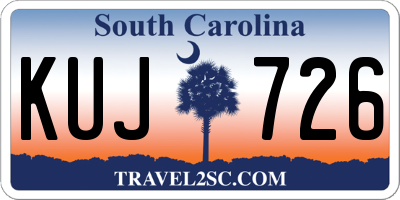 SC license plate KUJ726