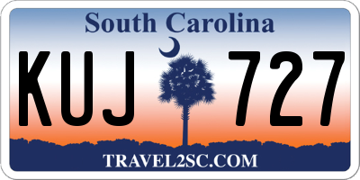 SC license plate KUJ727