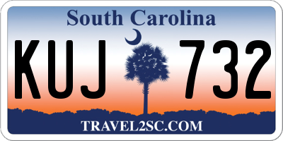 SC license plate KUJ732
