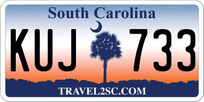 SC license plate KUJ733