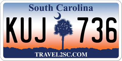 SC license plate KUJ736