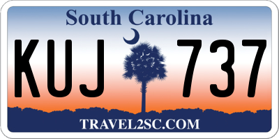 SC license plate KUJ737