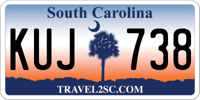 SC license plate KUJ738