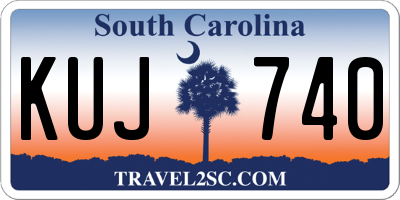 SC license plate KUJ740