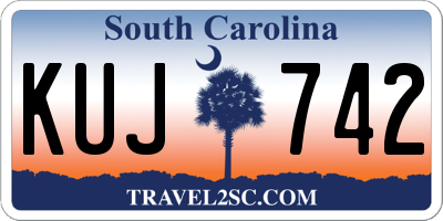 SC license plate KUJ742