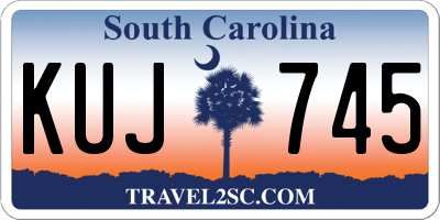 SC license plate KUJ745