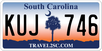 SC license plate KUJ746