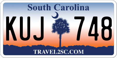 SC license plate KUJ748