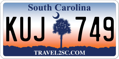 SC license plate KUJ749