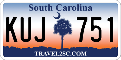 SC license plate KUJ751