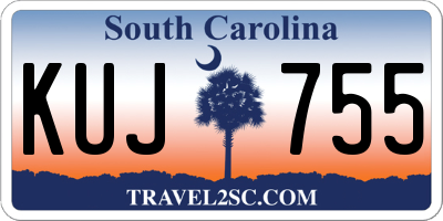 SC license plate KUJ755