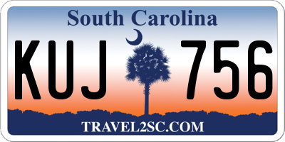 SC license plate KUJ756
