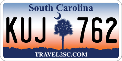SC license plate KUJ762